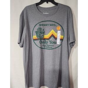 Smokey the bear Men's XXL shirt